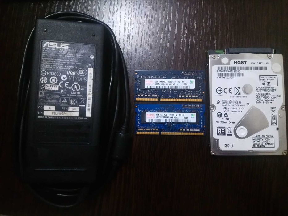 HDD 250-500Gb, ОЗУ 2х2Gb (ddr3 So-Dimm) 200грн пара