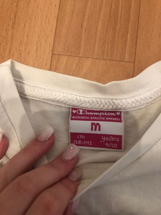 bluza biała czampion