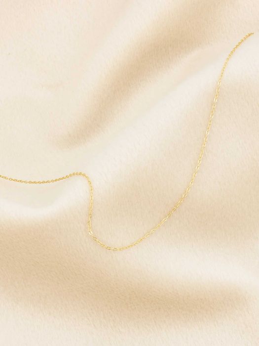 Złoty naszyjnik celebrytka 585 nieskończoność i diamentowane kulki