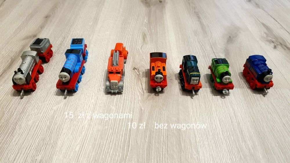 Sprzedam lokomotywy na haki z bajki Tomek i przyjaciele