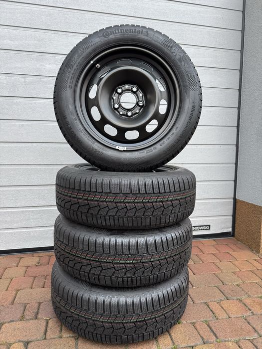 Nowe koła felgi 5x112 R16+ nowe opony 195/60R16 89H Continental zimowe