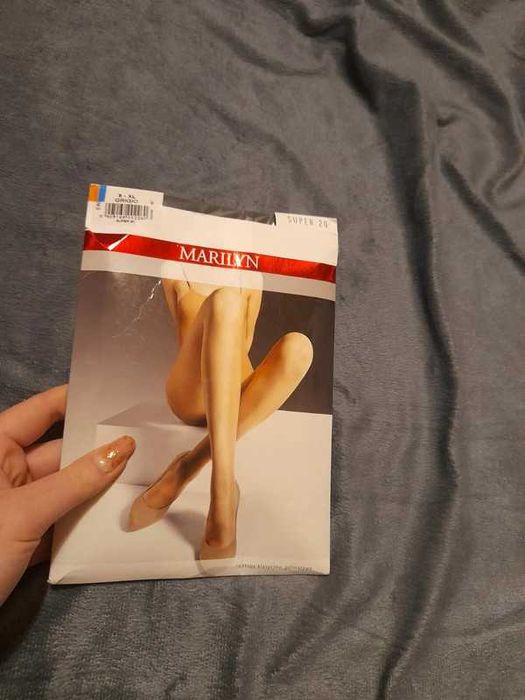 Szare rajstopy Marilyn rozm 5 (XL)