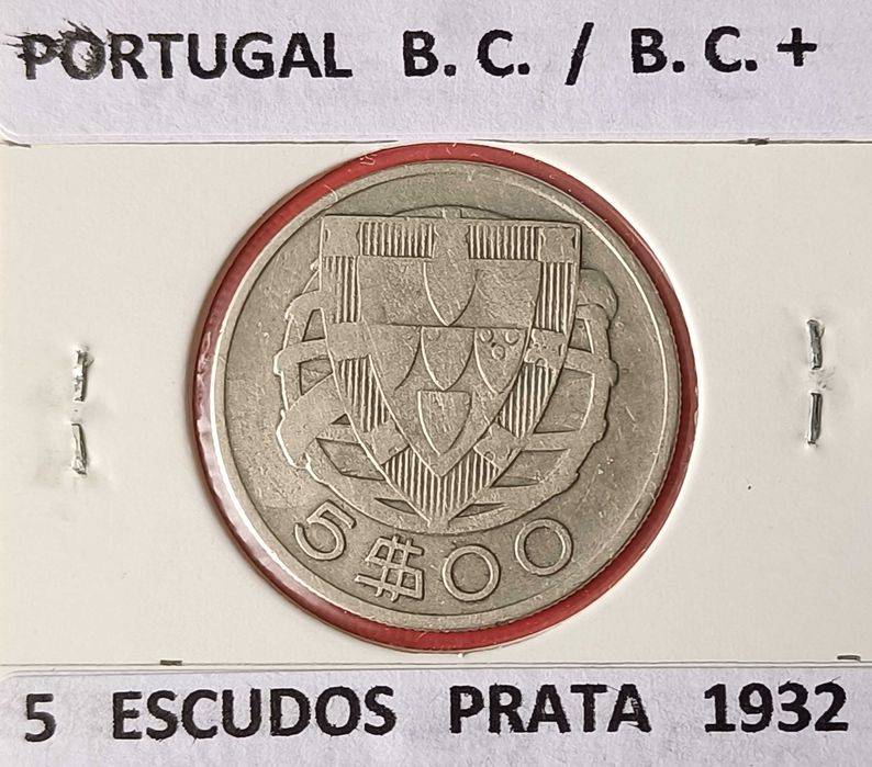 3 Moedas  5 Escudos Prata da 2ª República Portuguesa ( Emissão Anual)