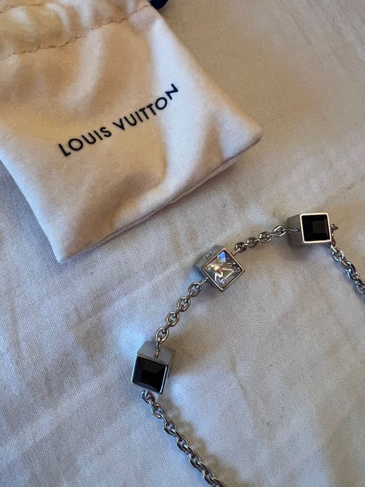 Pulseira em aço com cristais original da Louis Vuitton