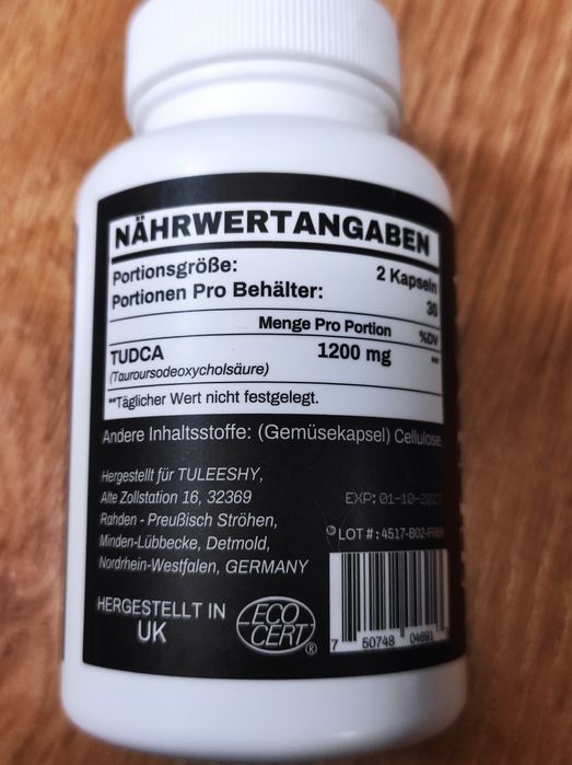 Tudca suplement wspomagający wątrobę