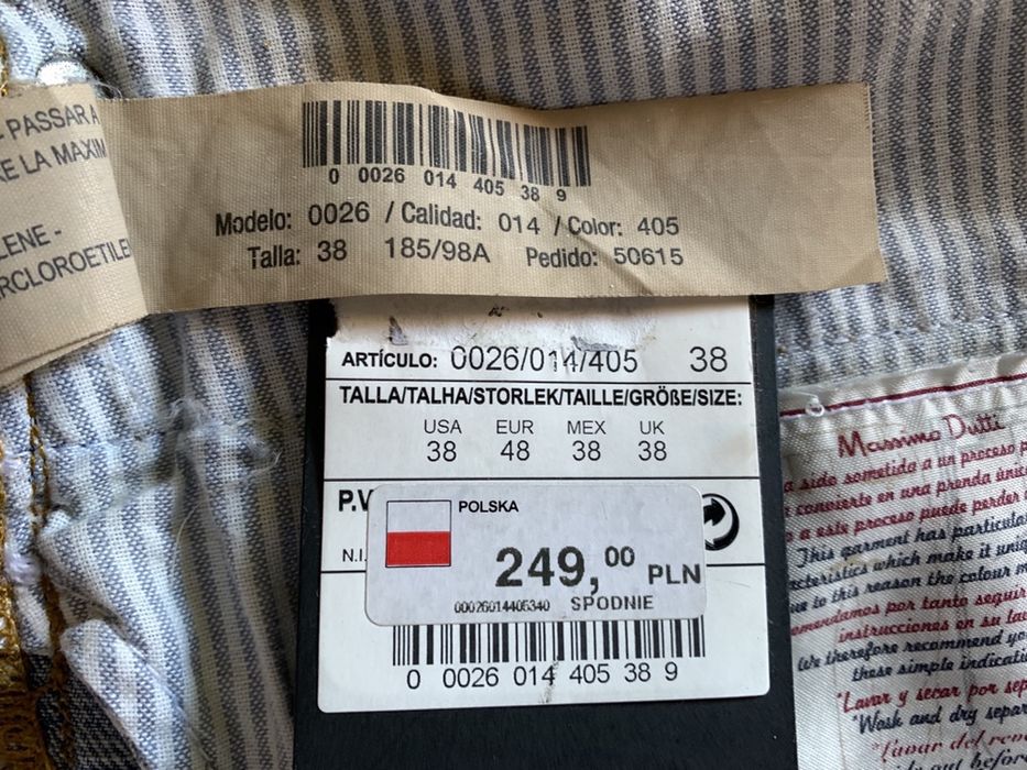 Jeansy Massimo Dutti Klasyczne DUŻE Roz 38 / S0026