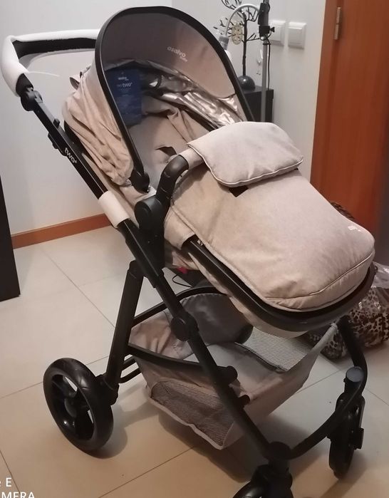 Carrinho trio Asalvo bege