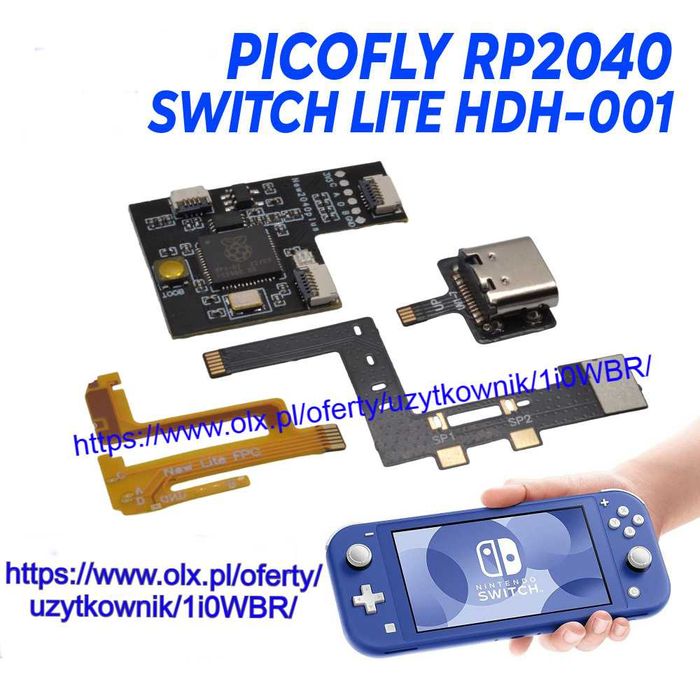 Nintendo Switch Lite cfw chip picofly rp2040 atmoshpere przeróbka
