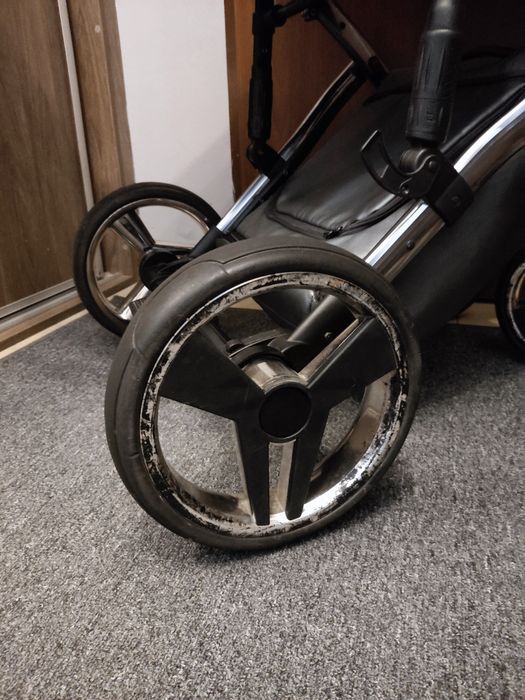 Wózek Junama Diamond Fluo szary 2w1