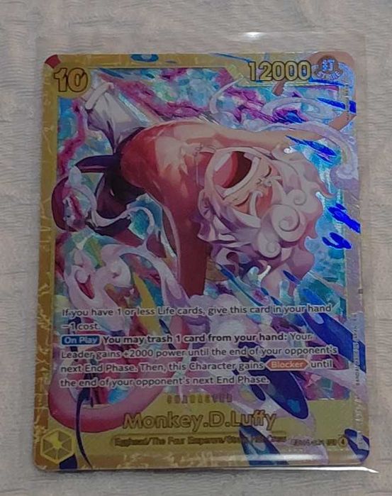 carta one piece tcg monkey d luffy eb04-061 SEC v.1