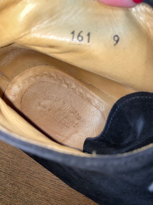 Замшевые ботинки дезерты Santoni Fatte a Mano Италия