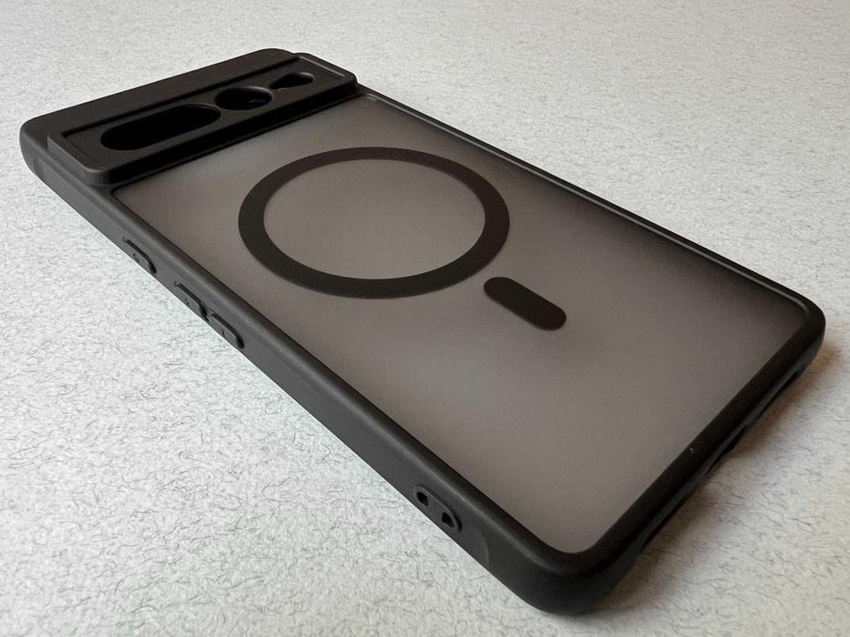 Google Pixel 7 Pro чохол Magnetic MagSafe чорний силікон TPU чехол