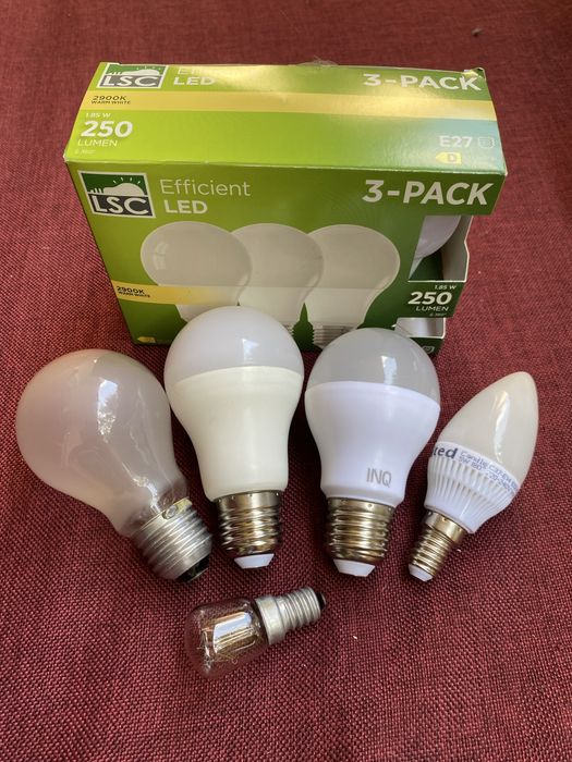 Żarówki e27 e14 led