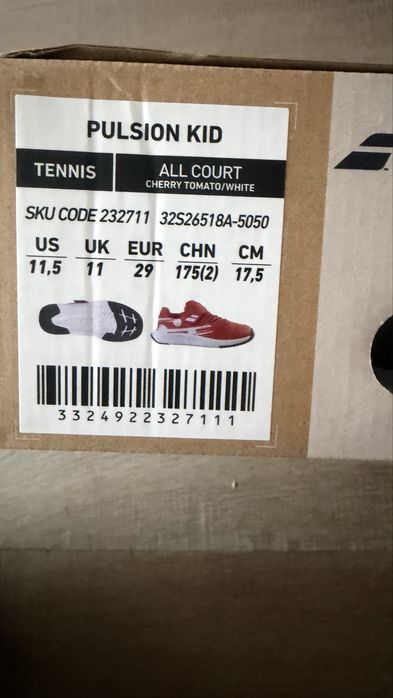 Babolat дитячі кросівки 29 р