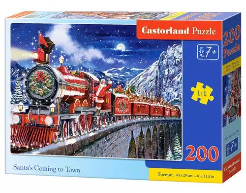 Puzzle 200 Elementów. Santa's Coming To Town. Nowy Produkt