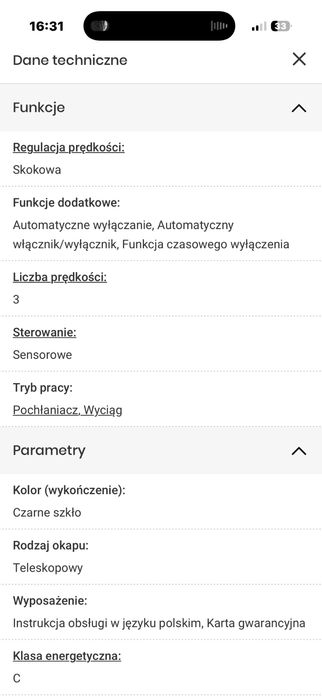Okap Amica-NOWY