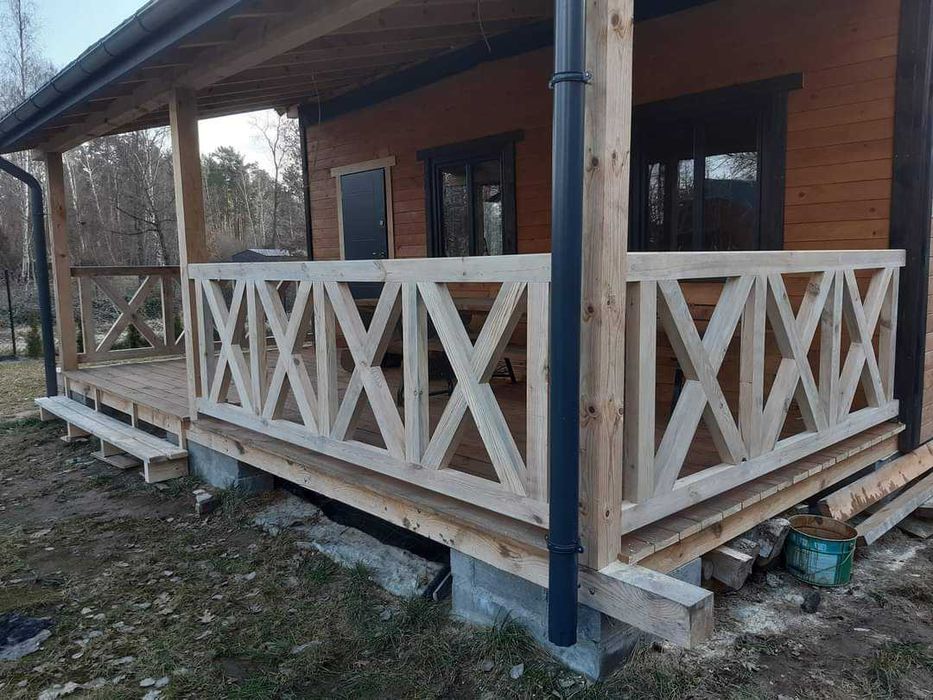 Balustarada/balustrady, X/x, balkonowe, tarasowe, poziome