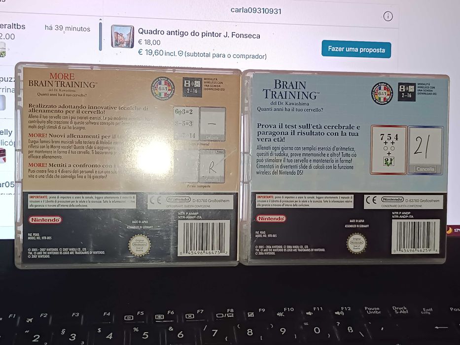 2 Jogos Nintendo DS Brain Training