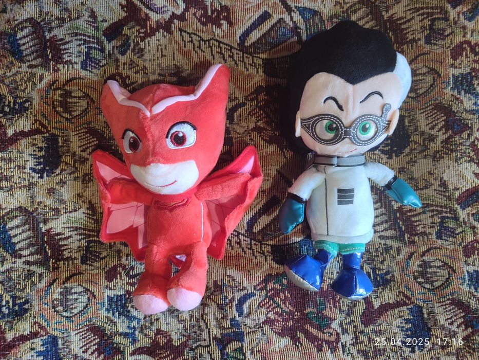 Герои в масках Pj masks Кэтбой Гекко Аллет 20 см