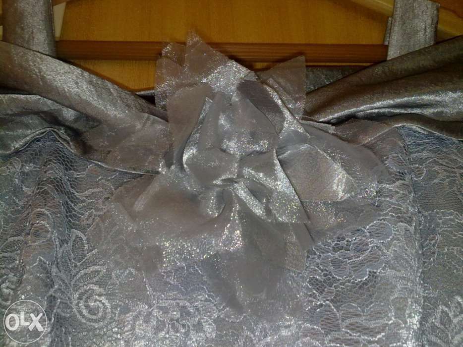 Conjunto de cerimónia cor prata, tam. XL