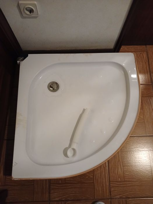 Base de duche semi circular