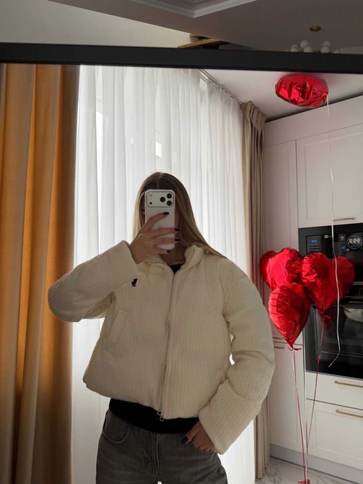 Куртка Polo Ralph Lauren пуффер пуховик біла поло ральф лаурен