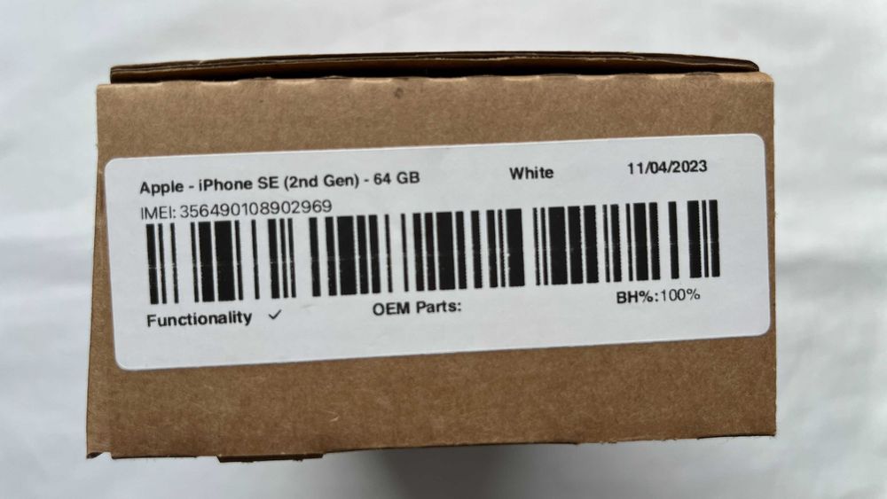 iPhone SE 2020 White 64 GB - jak nowy