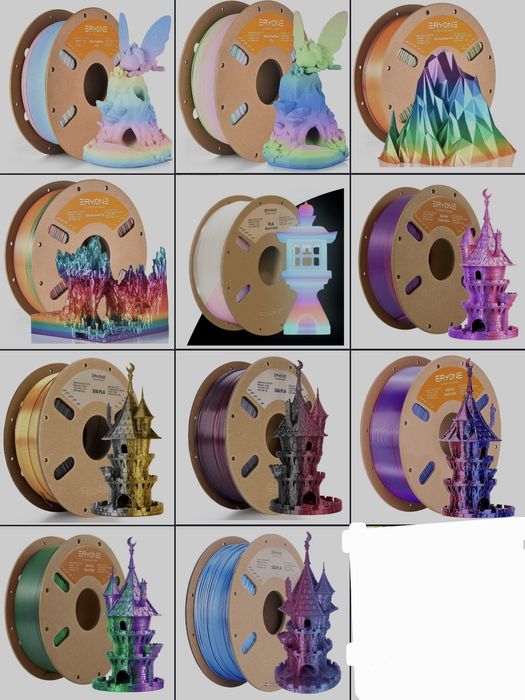 Filamentos 3D PLA PETG ASA TPU 1.75mm 1KG (NOVOS)