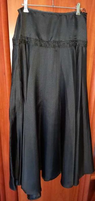 Spódnica Długa Etniczna Do Tańca Czarna 40 Nowa