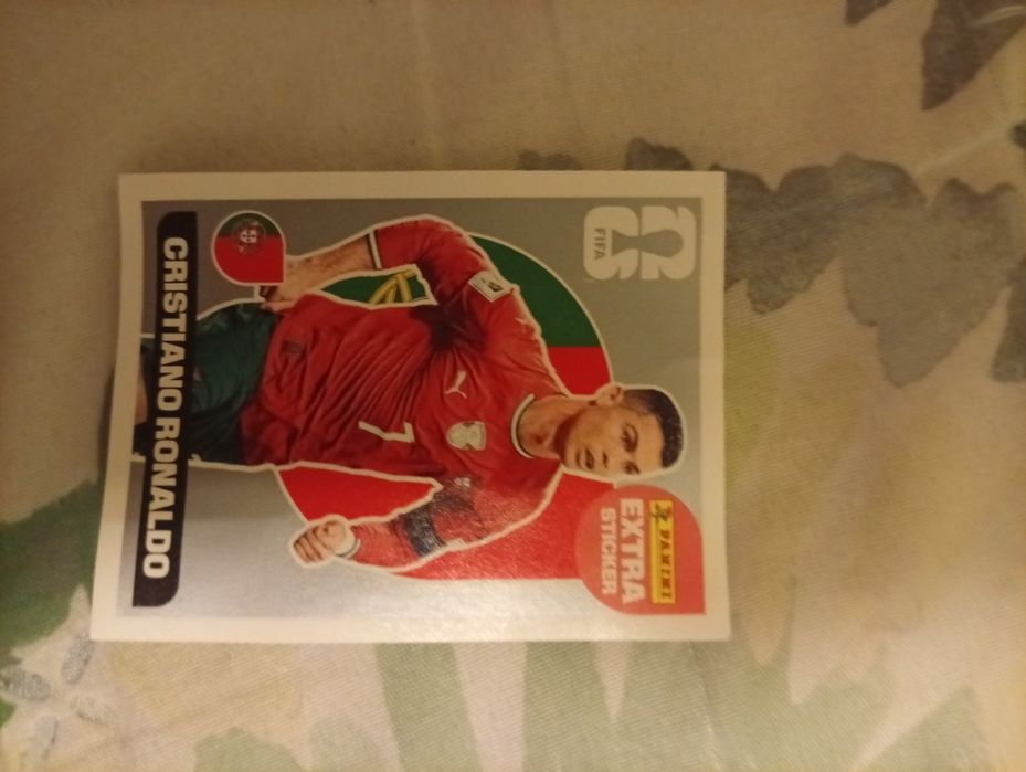Panini extra sticker Cristiano Ronaldo Raridade Prata