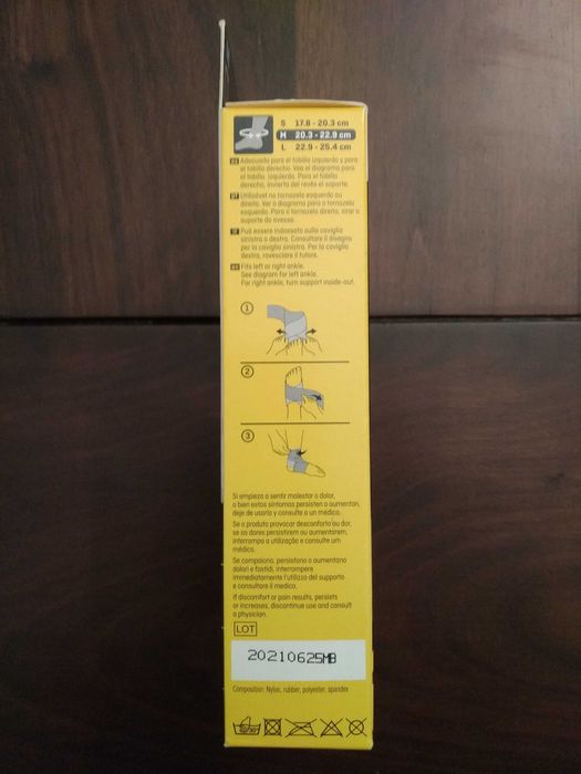 Suporte p/tornozelo c/tira ajsutável - 3M [NOVO]