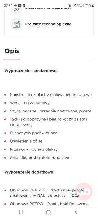 Witryna Juka Capri 125