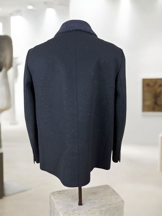 Carven roz. 50 męski krótki płaszcz dwurzędowy bosmanka