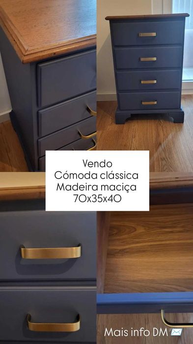 Cómoda madeira maciça