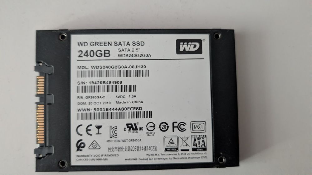SSD WD Green 240 GB 2.5" SATAIII TLC