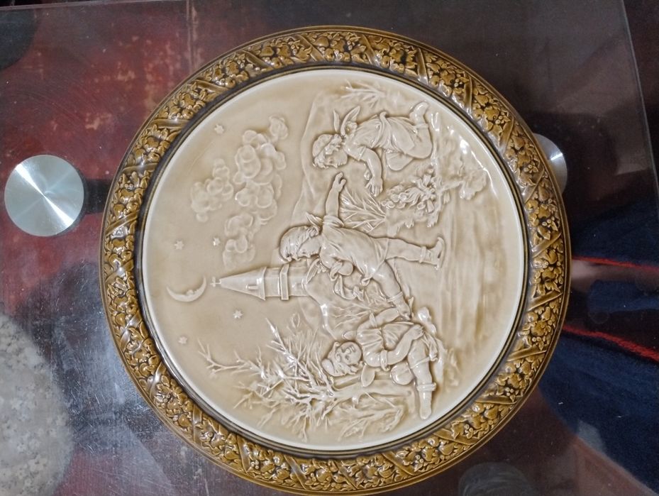 Антикварная настенная тарелка Schutz Cilli