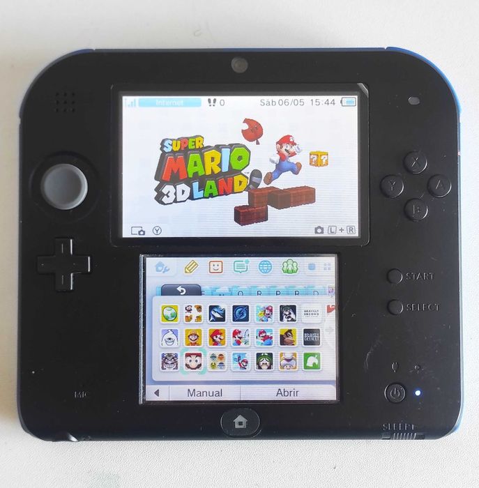Nintendo 2DS Desbloqueada - Cartão 128 GB -