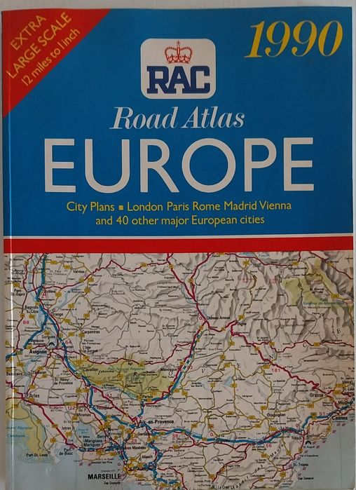 Mapas em Atlas tamanho A3 dos anos 80