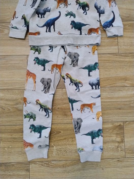 Komplet dres 110/116 HM dinozaury zwierzęta