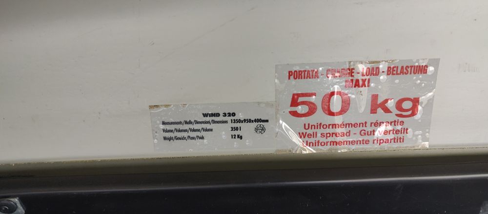 Sprzedam bagażnik dachowy, box, trumnę na dach  Wind 320