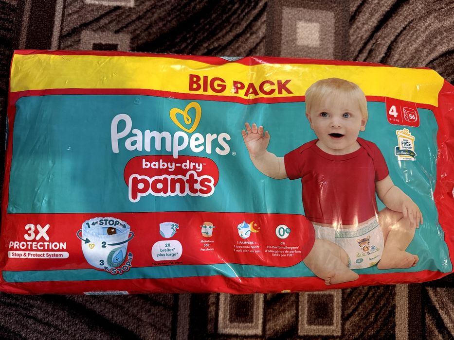 Трусики Pampers 4, 56 штук. 600 грн