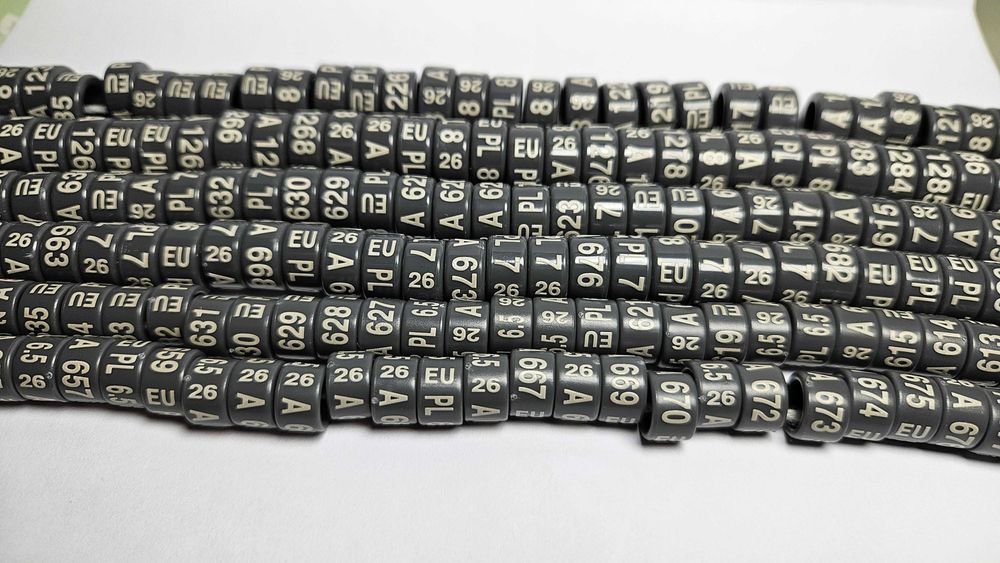 Obrączki na drób i ptaki ozdobne 6,5-13mm 2026