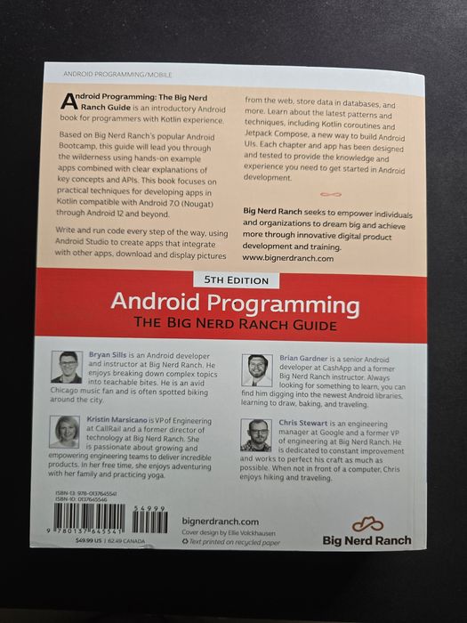 Livro - Android Programming, The Big Nerd Ranch guide Paranhos • OLX.pt