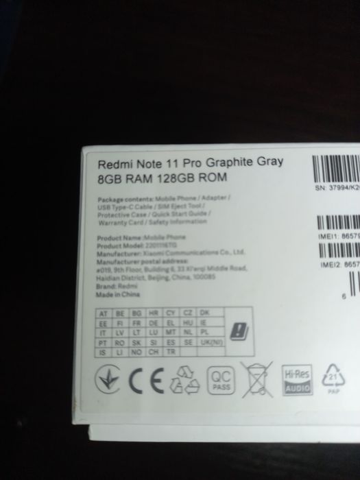 Redmi note 11 pro 8/128Gb Gray
