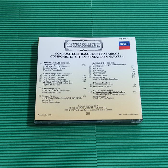 Prestige Collection Composers from Navarra and The Basque Country