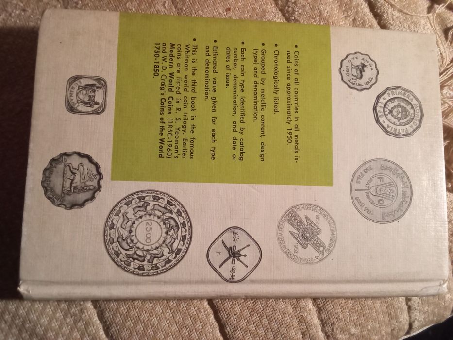 Current coins of The world- By R.S.yeoman - Fifth edition-Profusely ilustrated-Western Publishing Company- capa dura 10E-Estola-5E Desde 2E