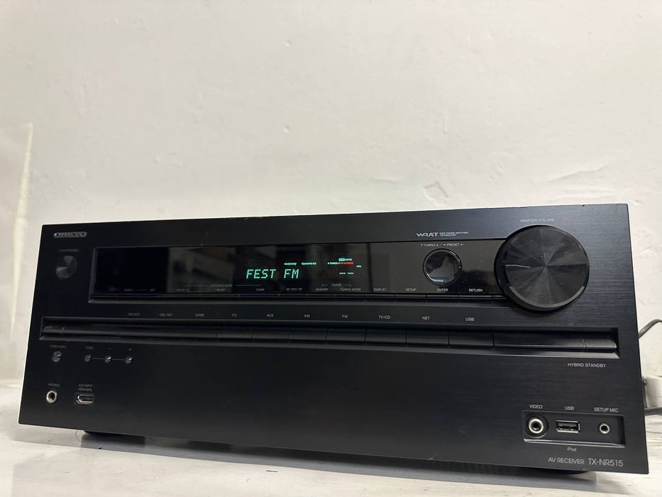 Amplituner kina domowego Onkyo TX-NR515 | 7.2 | THX | 4K Upscaling | Wi-Fi Ready | 8× HDMI | Spotify