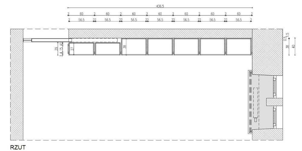 Biblioteka/regał z półkami na książki