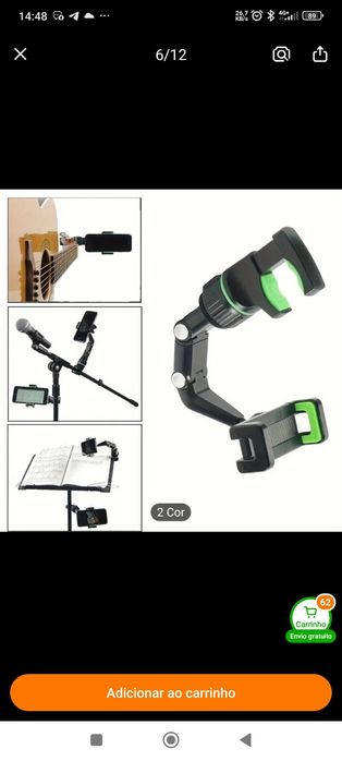 3 Suporte de telemóvel para carro ou tripé