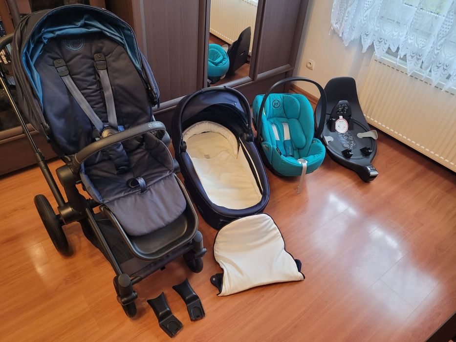 Cybex Priam 4.0 (gondola z spacerówką ) + fotelik ClaudZ2 z bazą
